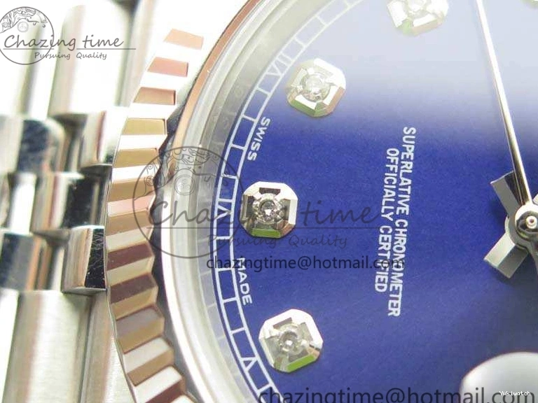 DateJust Noob Dial Best 1:1 Blue SS Jubilee On Diamond 228238 A3235 Edition Bracelet 0122